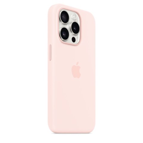 Apple iPhone 15 Pro Silicone Case with MagSafe - Light Pink Apple Apple iPhone 15 Pro Silicone Case with MagSafe - Light Pink Apple