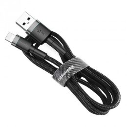 BASEUS KABEL LIGHTNING USB 2,4A 1M SZARO-CZARNY Baseus