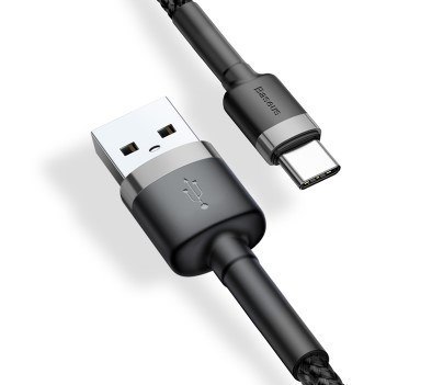 BASEUS KABEL USB-C CAFULE CATKLF-UG1 2A 3M CZARNY Baseus BASEUS KABEL USB-C CAFULE CATKLF-UG1 2A 3M CZARNY Baseus