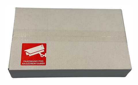 BSTech Etykieta samoprzylepna "Pakowane pod nadzorem kamer" 80x80 1000 szt BESTPAK BSTech Etykieta samoprzylepna "Pakowane pod nadzorem kamer" 80x80 1000 szt BESTPAK