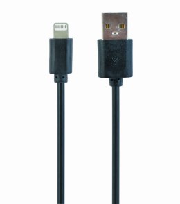 Kabel GEMBIRD CC-USB2-AMLM-1M (USB 2.0 M - Lightning M; 1m; kolor czarny) GEMBIRD