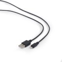 Kabel GEMBIRD CC-USB2-AMLM-1M (USB 2.0 M - Lightning M; 1m; kolor czarny) GEMBIRD
