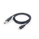 Kabel GEMBIRD CC-USB2-AMLM-1M (USB 2.0 M - Lightning M; 1m; kolor czarny) GEMBIRD