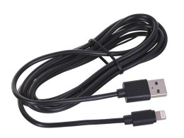 Kabel GEMBIRD CC-USB2-AMLM-2M (USB 2.0 M - Lightning M; 2m; kolor czarny) GEMBIRD