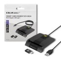 QOLTEC CZYTNIK CHIPOWYCH KART ID INTELIGENTNY | SCR-0634 | USB TYP C Qoltec