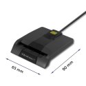 QOLTEC CZYTNIK CHIPOWYCH KART ID INTELIGENTNY | SCR-0634 | USB TYP C Qoltec