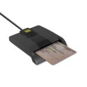 QOLTEC CZYTNIK CHIPOWYCH KART ID INTELIGENTNY | SCR-0634 | USB TYP C Qoltec
