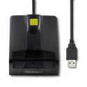 QOLTEC CZYTNIK CHIPOWYCH KART ID INTELIGENTNY | SCR-0634 | USB TYP C Qoltec