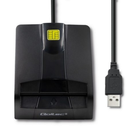 QOLTEC CZYTNIK CHIPOWYCH KART ID INTELIGENTNY | SCR-0634 | USB TYP C Qoltec QOLTEC CZYTNIK CHIPOWYCH KART ID INTELIGENTNY | SCR-0634 | USB TYP C Qoltec