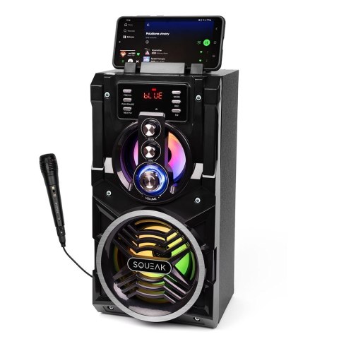 SQUEAK BEATBOXER BLUETOOTH 5.1 SPEAKER - GŁOŚNIK BLUETOOTH Z KARAOKE, RADIO FM, MICROSD, AUX I USB SQ1000 SQUEAK SQUEAK BEATBOXER BLUETOOTH 5.1 SPEAKER - GŁOŚNIK BLUETOOTH Z KARAOKE, RADIO FM, MICROSD, AUX I USB SQ1000 SQUEAK