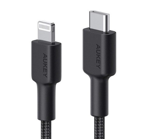 AUKEY CB-CL03 NYLONOWY KABEL USB C-LIGHTNING 2M PD AUKEY AUKEY CB-CL03 NYLONOWY KABEL USB C-LIGHTNING 2M PD AUKEY