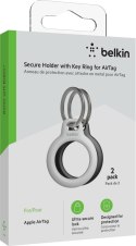 BELKIN ETUI AIRTAG Z KÓŁKIEM 2 SZT CZARNE/BIAŁE Belkin
