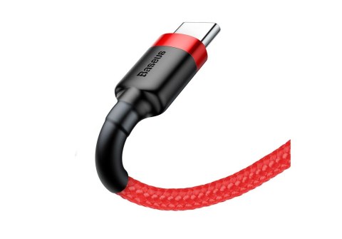 Kabel Baseus Cafule CATKLF-A09 (USB 2.0 - USB typu C ; 0,50m; kolor czerwony) Baseus Kabel Baseus Cafule CATKLF-A09 (USB 2.0 - USB typu C ; 0,50m; kolor czerwony) Baseus
