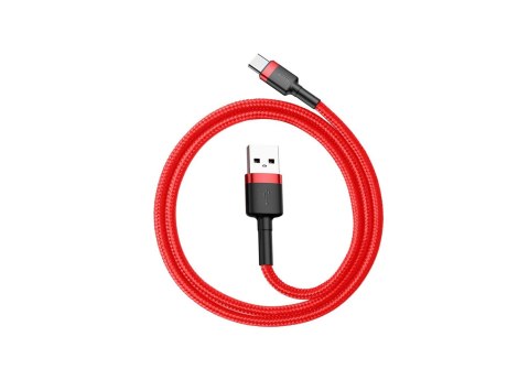 Kabel Baseus Cafule CATKLF-A09 (USB 2.0 - USB typu C ; 0,50m; kolor czerwony) Baseus Kabel Baseus Cafule CATKLF-A09 (USB 2.0 - USB typu C ; 0,50m; kolor czerwony) Baseus