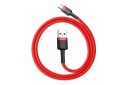 Kabel Baseus Cafule CATKLF-C09 (USB 2.0 - USB typu C ; 2m; kolor czarno-czerwony) Baseus