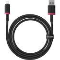 Kabel Baseus Dura 2.4A 1m (czerwono-czarny) Baseus