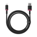 Kabel Baseus Dura 2.4A 1m (czerwono-czarny) Baseus
