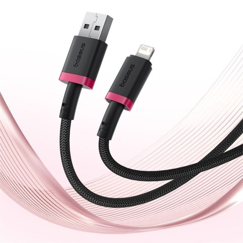 Kabel Baseus Dura 2.4A 1m (czerwono-czarny) Baseus Kabel Baseus Dura 2.4A 1m (czerwono-czarny) Baseus