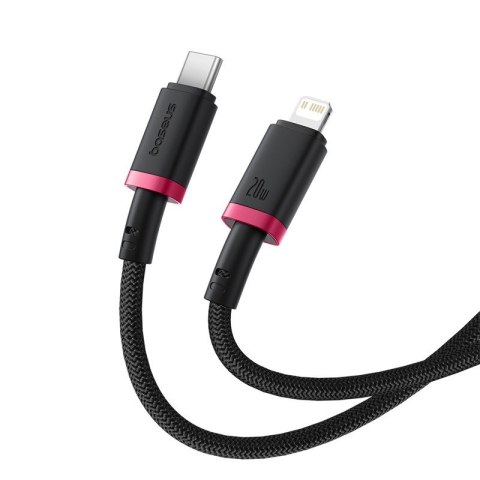 Kabel Baseus Dura Typ C 20W 2m (czerwono-czarny) Baseus Kabel Baseus Dura Typ C 20W 2m (czerwono-czarny) Baseus