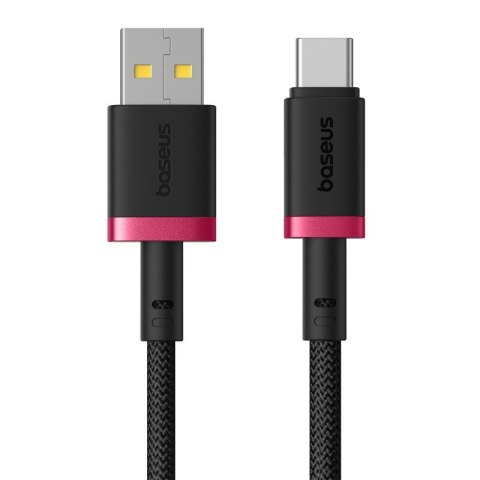 Kabel Baseus Dura USB-Typ C 60W 1m (czerwono-czarny) Baseus Kabel Baseus Dura USB-Typ C 60W 1m (czerwono-czarny) Baseus