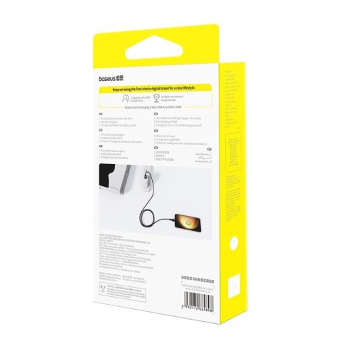 Kabel Baseus Dura USB-Typ C 60W 1m (czerwono-czarny) Baseus Kabel Baseus Dura USB-Typ C 60W 1m (czerwono-czarny) Baseus