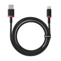 Kabel Baseus Dura USB-Typ C 60W 2m (czerwono-czarny) Baseus