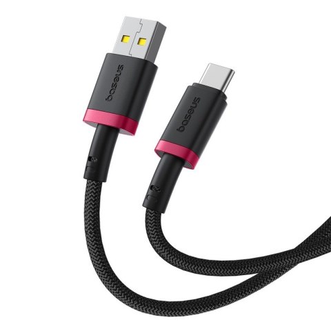 Kabel Baseus Dura USB-Typ C 60W 2m (czerwono-czarny) Baseus Kabel Baseus Dura USB-Typ C 60W 2m (czerwono-czarny) Baseus