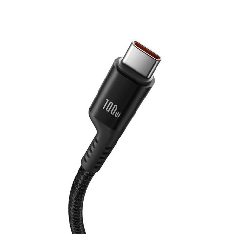 Kabel Baseus Fish-Eye Typ C-Typ C 100W 1m (czarny) Baseus Kabel Baseus Fish-Eye Typ C-Typ C 100W 1m (czarny) Baseus