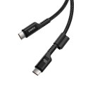 Kabel Baseus Fish-Eye Typ C-Typ C 100W 1m (czarny) Baseus