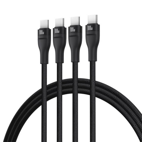 Kabel Baseus Flash Series 3 100W 1,5m (czarny) Baseus Kabel Baseus Flash Series 3 100W 1,5m (czarny) Baseus