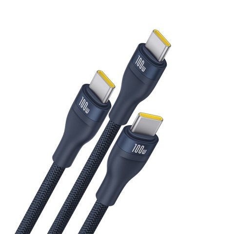 Kabel Baseus Flash Series 3 100W 1,5m (niebieski) Baseus Kabel Baseus Flash Series 3 100W 1,5m (niebieski) Baseus