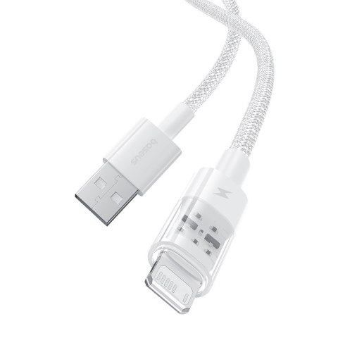 Kabel Baseus Gem 2.4A 2m (biały) Baseus Kabel Baseus Gem 2.4A 2m (biały) Baseus