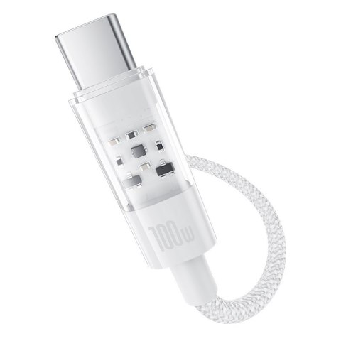 Kabel Baseus Gem Typ C-Typ C 100W 1m (biały) Baseus Kabel Baseus Gem Typ C-Typ C 100W 1m (biały) Baseus