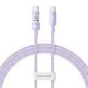 Kabel Baseus Gem Typ C-Typ C 100W 1m (fioletowy) Baseus