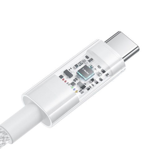 Kabel Baseus Gem Typ C-Typ C 100W 2m (biały) Baseus Kabel Baseus Gem Typ C-Typ C 100W 2m (biały) Baseus
