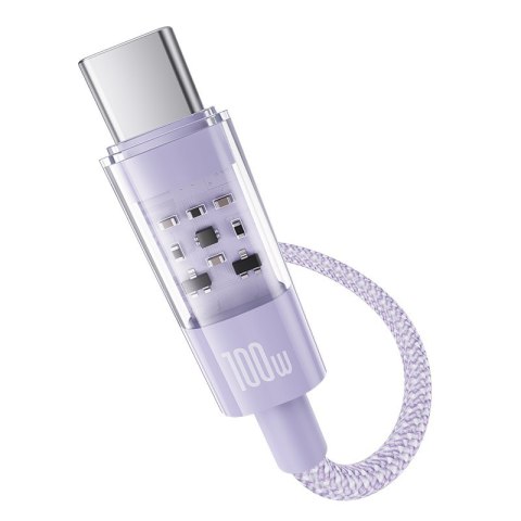 Kabel Baseus Gem Typ C-Typc C 100W 2m (fioletowy) Baseus Kabel Baseus Gem Typ C-Typc C 100W 2m (fioletowy) Baseus