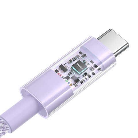 Kabel Baseus Gem Typ C-Typc C 100W 2m (fioletowy) Baseus Kabel Baseus Gem Typ C-Typc C 100W 2m (fioletowy) Baseus