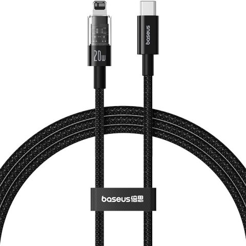 Kabel Baseus Gem USB C-IP 20W 1m (czarny) Baseus Kabel Baseus Gem USB C-IP 20W 1m (czarny) Baseus