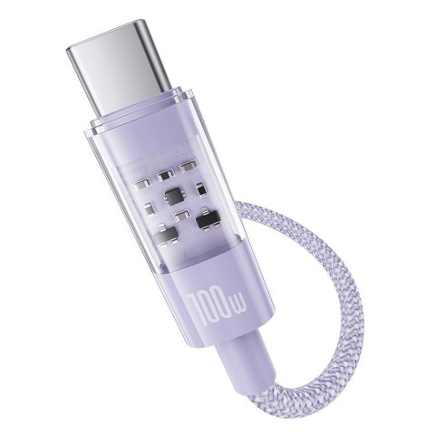 Kabel Baseus Gem USB-USB C 100W 1m (fioletowy) Baseus Kabel Baseus Gem USB-USB C 100W 1m (fioletowy) Baseus