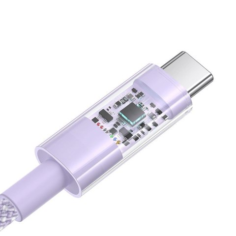Kabel Baseus Gem USB-USB C 100W 1m (fioletowy) Baseus Kabel Baseus Gem USB-USB C 100W 1m (fioletowy) Baseus