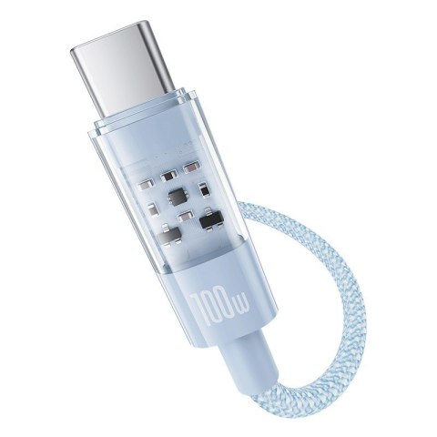 Kabel Baseus Gem USB-USB C 100W 1m (niebieski) Baseus Kabel Baseus Gem USB-USB C 100W 1m (niebieski) Baseus