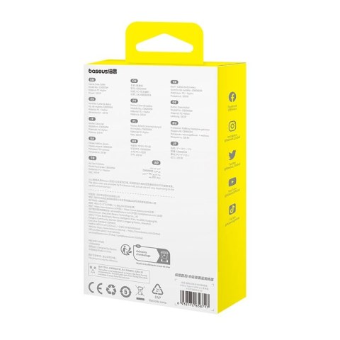 Kabel Baseus Gem USB-USB C 100W 1m (niebieski) Baseus Kabel Baseus Gem USB-USB C 100W 1m (niebieski) Baseus