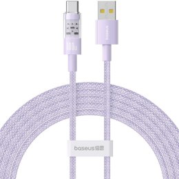 Kabel Baseus Gem USB-USB C 100W 2m (fioletowy) Baseus