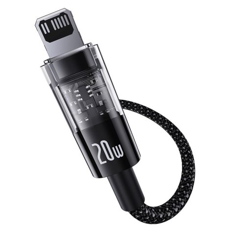 Kabel Baseus Gem USP C-IP 20W 2m (czarny) Baseus Kabel Baseus Gem USP C-IP 20W 2m (czarny) Baseus
