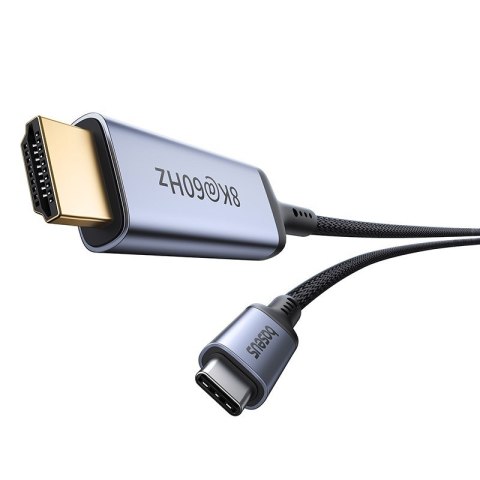 Kabel Baseus High Definition USB C-HDMI 8K 1,5m (czarny) Baseus Kabel Baseus High Definition USB C-HDMI 8K 1,5m (czarny) Baseus
