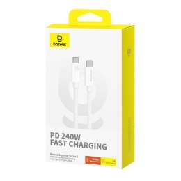 Kabel Baseus Superior Typ C-Typ C 240W 1m (biały) Baseus
