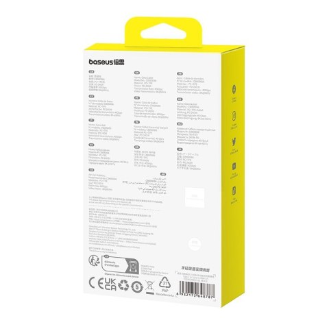 Kabel Baseus Superior Typ C-Typ C 240W 1m (biały) Baseus Kabel Baseus Superior Typ C-Typ C 240W 1m (biały) Baseus