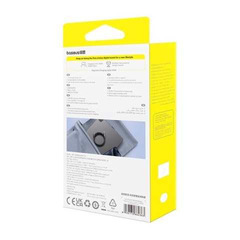 Kabel Baseus Tungsten magnetyczny USB C-USB C 100W 1m (czarny) Baseus Kabel Baseus Tungsten magnetyczny USB C-USB C 100W 1m (czarny) Baseus