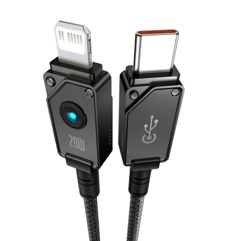 Kabel Baseus Unbreakable USB C-IP 20W 1m (czarny) Baseus Kabel Baseus Unbreakable USB C-IP 20W 1m (czarny) Baseus