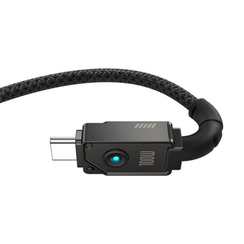 Kabel Baseus Unbreakable USB-USB C 100m 1m (czarny) Baseus Kabel Baseus Unbreakable USB-USB C 100m 1m (czarny) Baseus